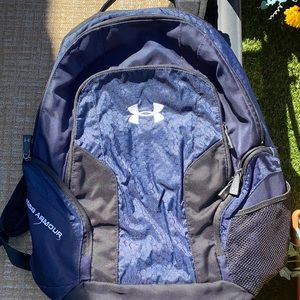 Navy and black Under Armor backpack